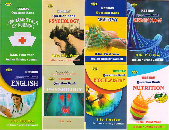 (Keshav) Combo Set Of B.Sc. Nursing 1st Year Solved Paper (Set Of 8 ...